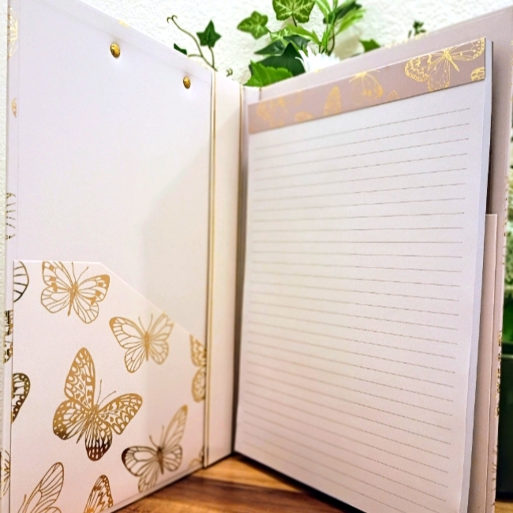 Badgley Mischka "Grace Upon Grace" Gold Motif Clipboard Set